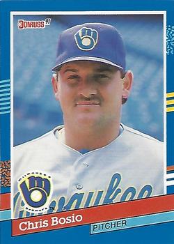 1991 Donruss #160 Chris Bosio Front