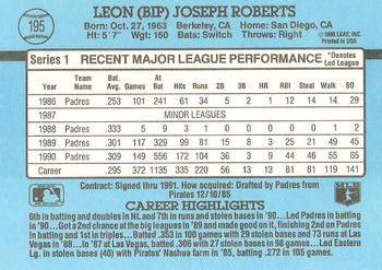 1991 Donruss #195 Bip Roberts Back