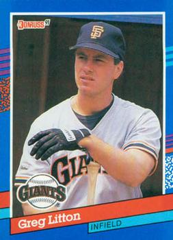 1991 Donruss #198 Greg Litton Front