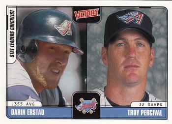 2001 Upper Deck Victory #18 Darin Erstad / Troy Percival Front