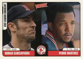 2001 Upper Deck Victory #163 Nomar Garciaparra / Pedro Martinez Front