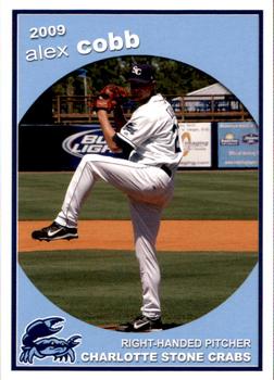 2009 Grandstand Charlotte Stone Crabs #NNO Alex Cobb Front