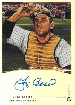 2003 Topps Gallery Hall of Fame - Accent Mark Autographs Artist's Proofs #AMA-YB Yogi Berra Front