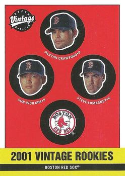 2001 Upper Deck Vintage #349 Sun-Woo Kim / Paxton Crawford / Steve Lomasney Front