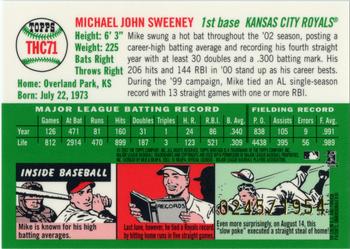 2003 Topps Heritage - Chrome #THC71 Mike Sweeney Back