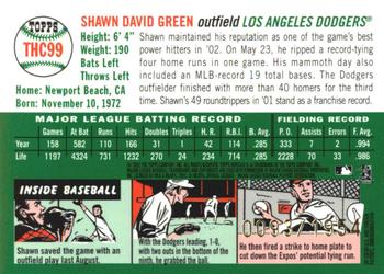 2003 Topps Heritage - Chrome #THC99 Shawn Green Back