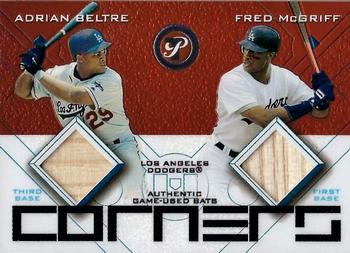 2003 Topps Pristine - Corners Relics #PC-BM Adrian Beltre / Fred McGriff Front