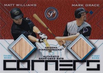 2003 Topps Pristine - Corners Relics #PC-WG Matt Williams / Mark Grace Front