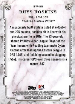 2017 Topps Pro Debut - In the Wings #ITW-RH Rhys Hoskins Back