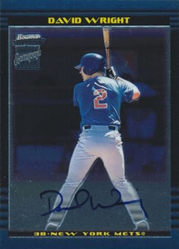 2002 Bowman Chrome #385 David Wright Front