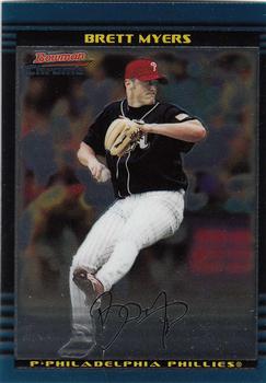 2002 Bowman Draft Picks & Prospects - Chrome #BDP125 Brett Myers Front