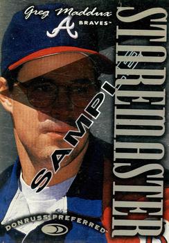 1997 Donruss Preferred - Staremaster Samples #13 Greg Maddux Front