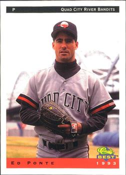 1993 Classic Best Quad City River Bandits #15 Ed Ponte Front