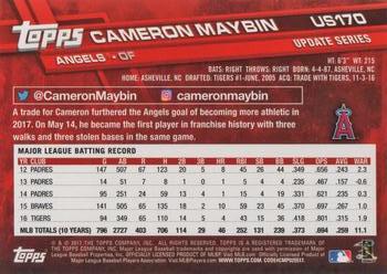 2017 Topps Update #US170 Cameron Maybin Back