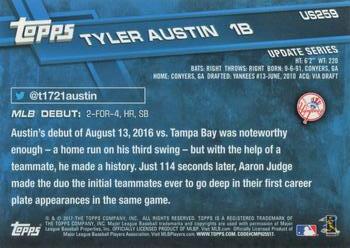 2017 Topps Update #US259 Tyler Austin Back