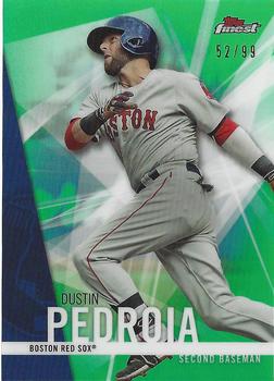 2017 Finest - Green Refractor #56 Dustin Pedroia Front