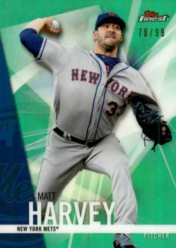 2017 Finest - Green Refractor #84 Matt Harvey Front