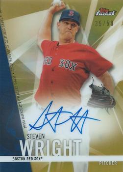 2017 Finest - Finest Autographs Gold Refractor #FA-SW Steven Wright Front