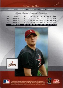 2002 Donruss Elite #97 Wade Miller Back