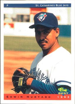 1993 Classic Best St. Catharines Blue Jays #11 Edwin Hurtado Front