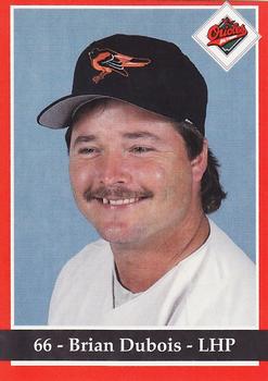 1994 Baltimore Orioles Program Cards #NNO Brian DuBois Front