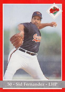 1994 Baltimore Orioles Program Cards #NNO Sid Fernandez Front