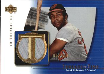 2003 UD Authentics - Threads of Time #TT-FR Frank Robinson Front