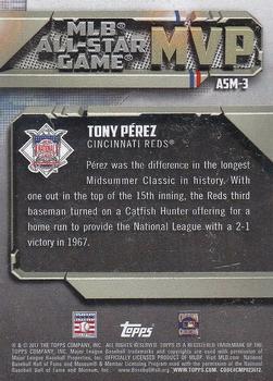 2017 Topps - All-Star Game MVP #ASM-3 Tony Perez Back