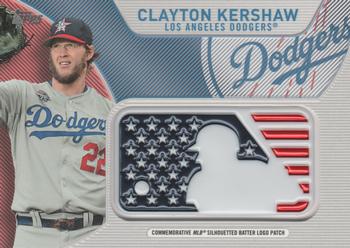 2017 Topps - Independence Day Commemorative MLB Logo Patch #IDML-CK Clayton Kershaw Front