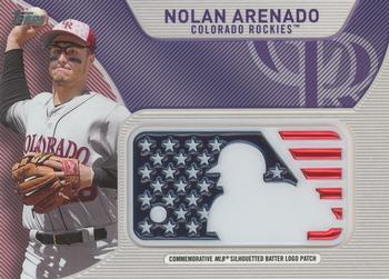 2017 Topps - Independence Day Commemorative MLB Logo Patch #IDML-NA Nolan Arenado Front