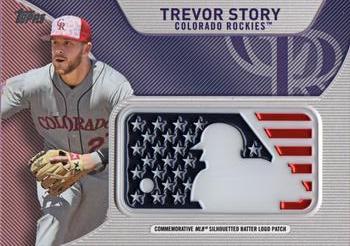 2017 Topps - Independence Day Commemorative MLB Logo Patch #IDML-TS Trevor Story Front