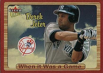 2003 Ultra - When It Was A Game #1WG Derek Jeter Front