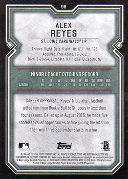 2017 Topps Museum Collection - Amethyst #98 Alex Reyes Back