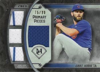 2017 Topps Museum Collection - Primary Pieces Quad Relics (Single-Player) #SPR-JA Jake Arrieta Front