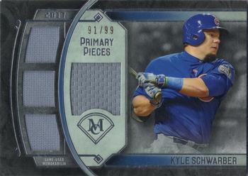 2017 Topps Museum Collection - Primary Pieces Quad Relics (Single-Player) #SPR-KSC Kyle Schwarber Front