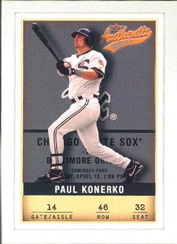 2002 Fleer Authentix #46 Paul Konerko Front