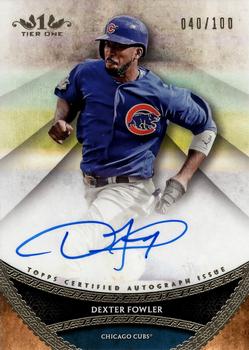 2017 Topps Tier One - Prime Performers Autographs #PPA-DFW Dexter Fowler Front