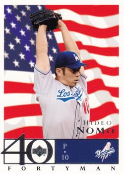 2003 Upper Deck 40-Man - Red White and Blue #518 Hideo Nomo Front