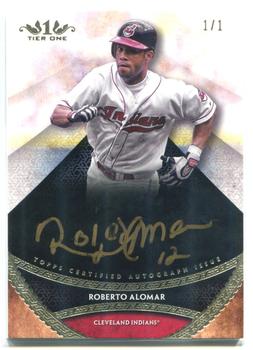2017 Topps Tier One - Prime Performers Autographs Gold Ink #PPA-RA Roberto Alomar Front
