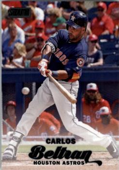 2017 Stadium Club - Black Foil #143 Carlos Beltran Front