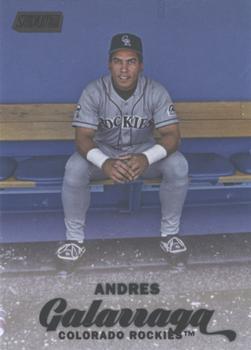 2017 Stadium Club - Black Foil #194 Andres Galarraga Front