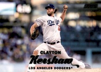 2017 Stadium Club - Black Foil #230 Clayton Kershaw Front