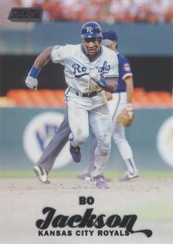 2017 Stadium Club - Black Foil #234 Bo Jackson Front