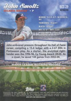 2017 Stadium Club - Chrome Refractor #SCC-29 John Smoltz Back