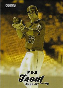 2017 Stadium Club - Chrome Gold Minted #SCC-3 Mike Trout Front