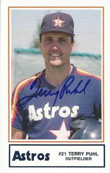 1989 Lennox Houston Astros #22 Terry Puhl Front