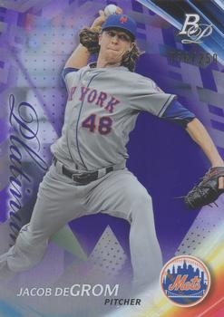 2017 Bowman Platinum - Purple #81 Jacob deGrom Front