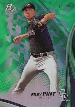 2017 Bowman Platinum - Top Prospects Green #TP-RP Riley Pint Front