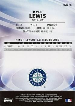 2017 Bowman Platinum - Bowman's Next Generation #BNG-KL Kyle Lewis Back