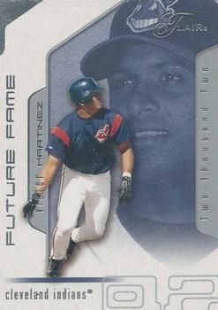 2002 Flair #110 Victor Martinez Front